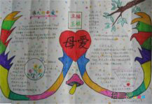 母亲节手抄报:祝母亲节日快乐!